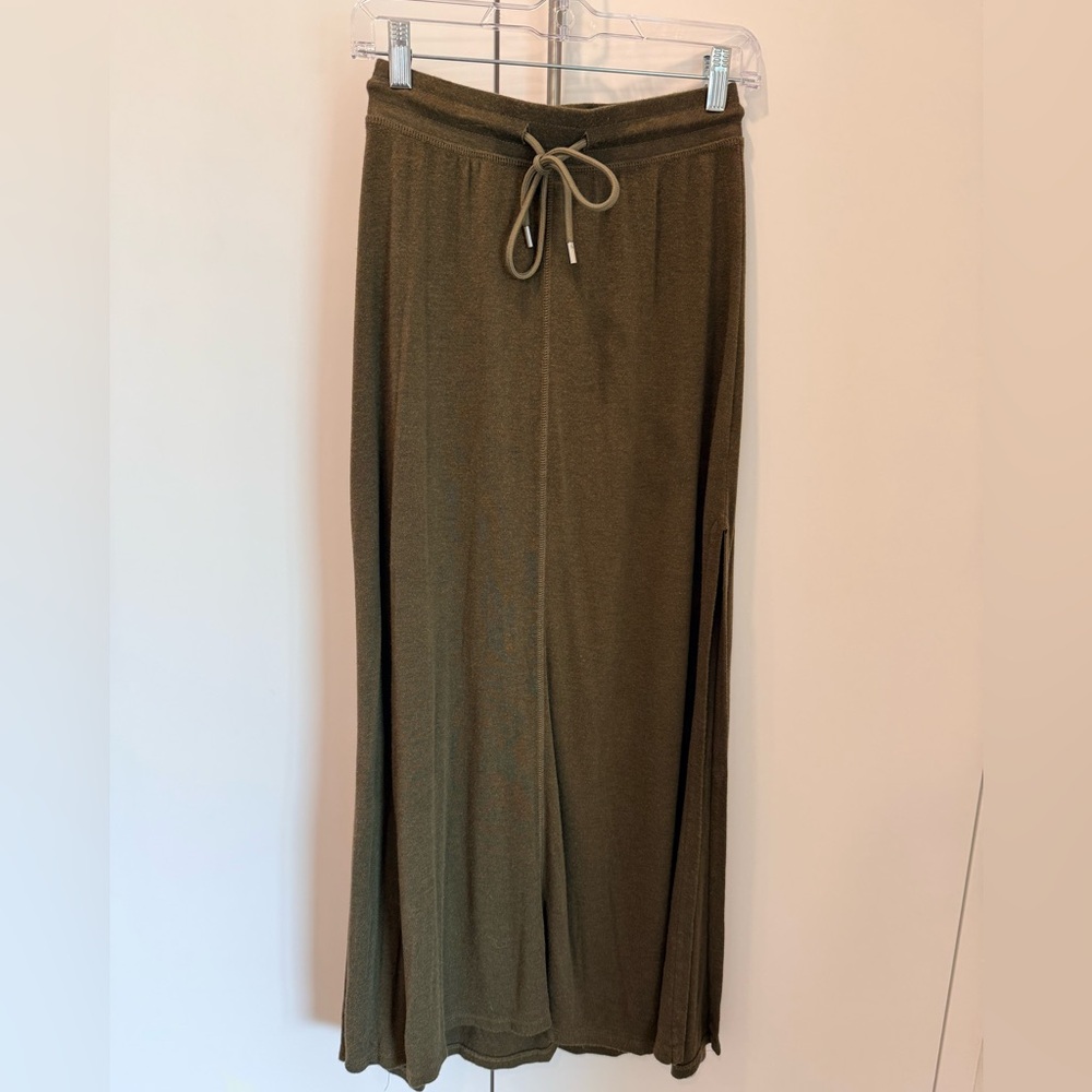 ATM Anthony Thomas Melillo /Olive Drawcord Maxi Skirt / Size XS